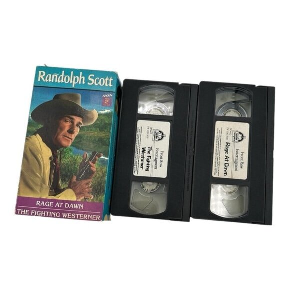 Rage at Dawn And The Fighting Westerner Randolph Scott VHS - Picture 8 of 9
